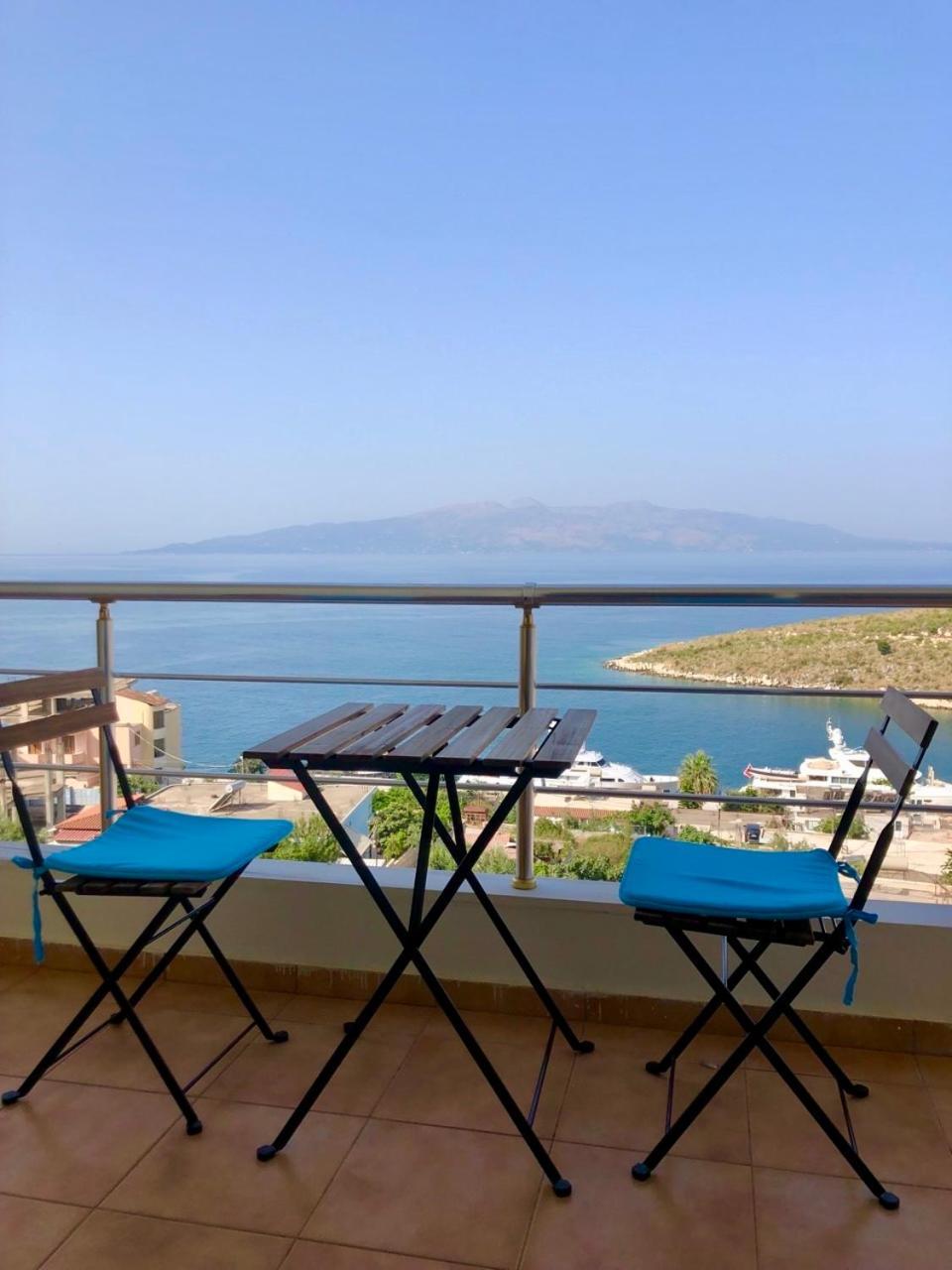 Comfy Blue Sarande Lejlighed Eksteriør billede